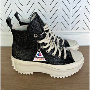 ⭐Rare Converse Run Star Hike Hi Platform Glitter Sz 7 Mens Shoes Sneaker A07947C